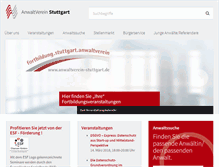 Tablet Screenshot of anwaltverein-stuttgart.de